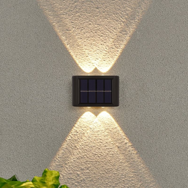 - 4 lED À Prova D'água Para Jardim Muro e Varanda Luminária Solar De Parede Promoção