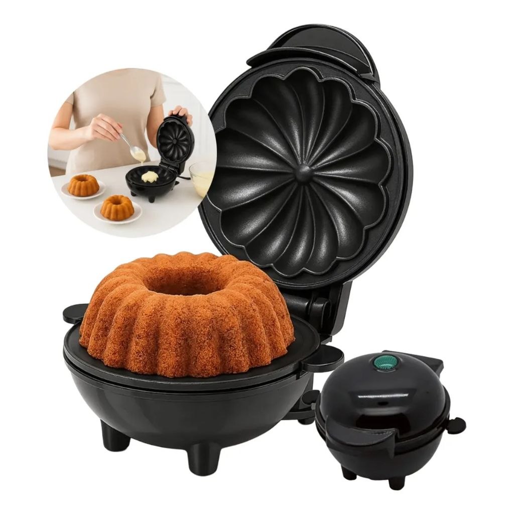 - Mini Máquina de Assar Bolo Elétrica Antiaderente Quiche/De Forno/Eggette Maker Mini Ferr