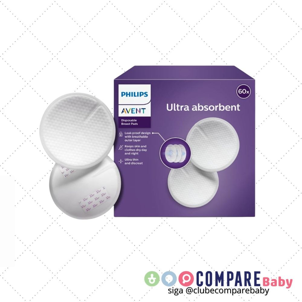 😍Absorventes Descartáveis para Seios Philips Avent | Ultra Absorção, Antivazamento e Toqu