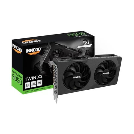 🖥Placa de Vídeo Gpu Inno3d Geforce Rtx 5050 Twin X2 8gb 128bits Gddr6 N50502-08d6-174071n