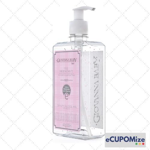 😍 Gel Higienizante 70% Classic 500Ml, GIOVANNA BABY, Rosa