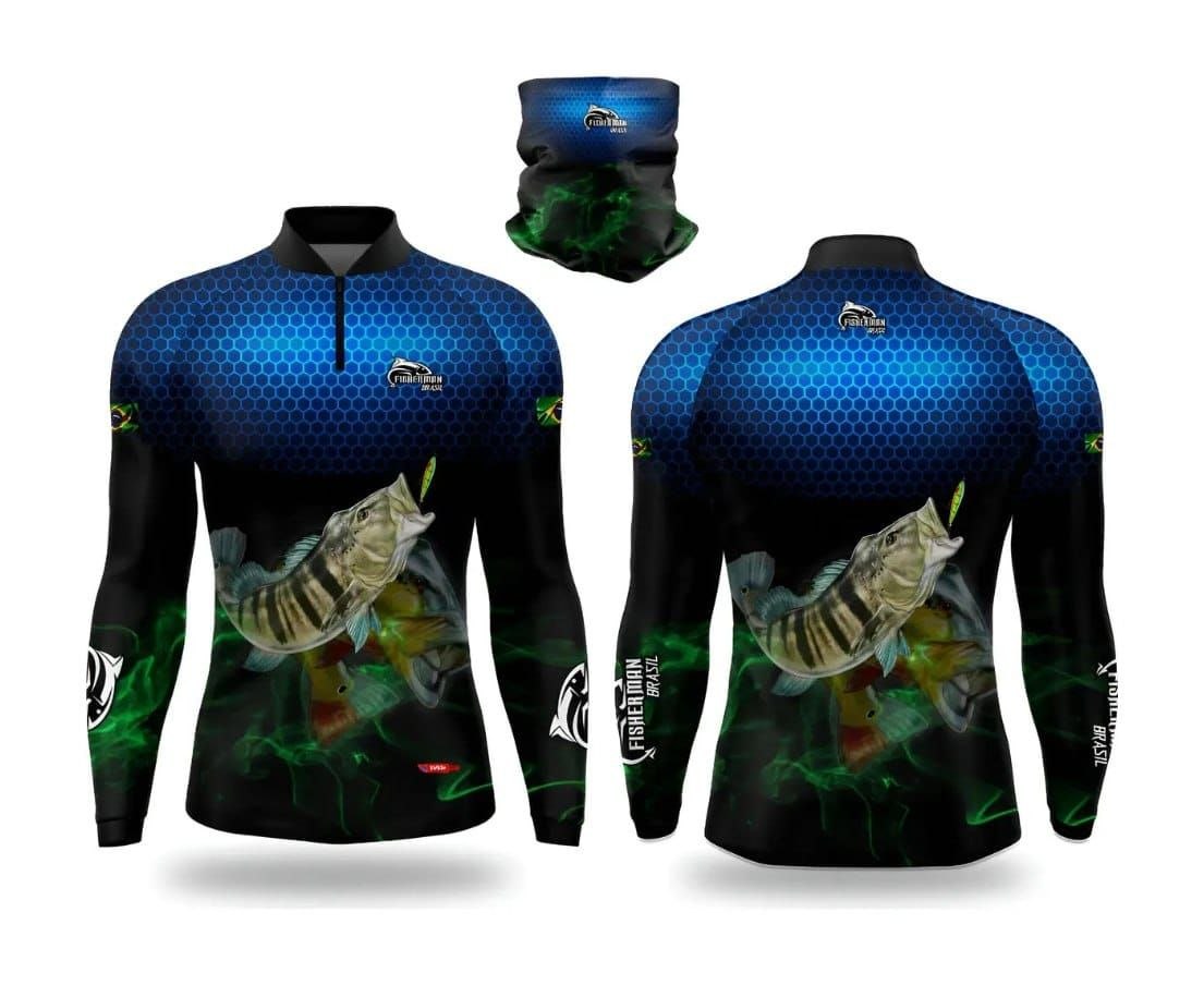 Camisa + Bandana Proteção UV 50 (Tam. P ao EG)