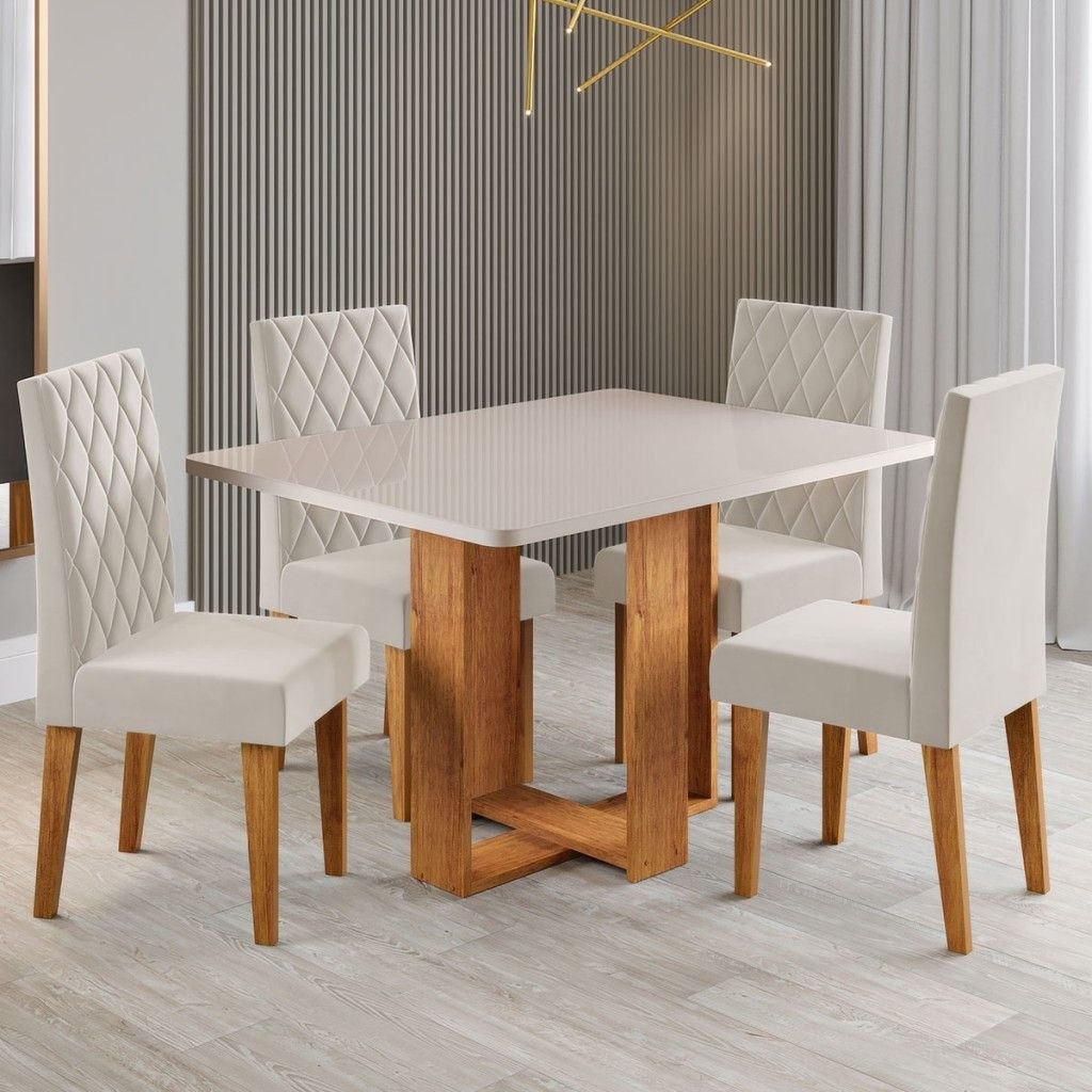 - Mesa de Jantar 4 Lugares Afrodite - Viero Móveis