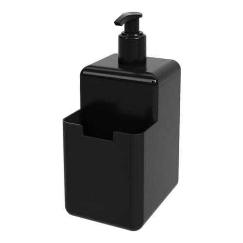 🛍️ Coza - Dispenser para Detergente e Esponja 500ml Single - Preto