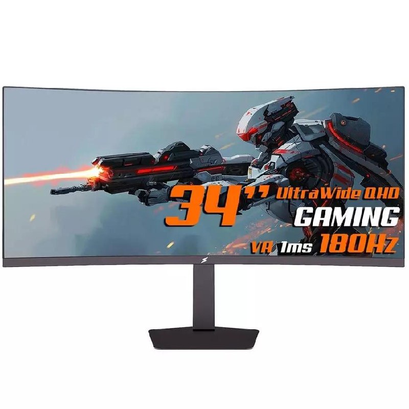🖥️ Monitor Gamer SuperFrame Enterprise 34” Curvo UltraWide QHD 180Hz