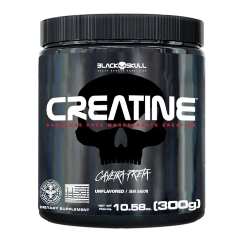 🛍️ Creatine - Creatina Monohidratada - 300g - Black Skull