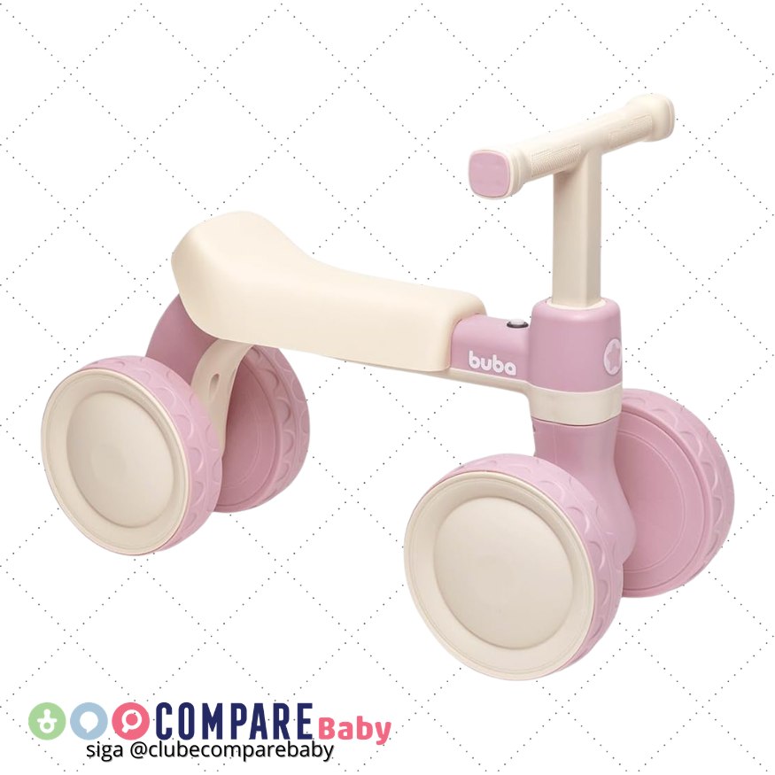 😍 Buba, Bicicleta De Equilíbrio Com Som Rosa