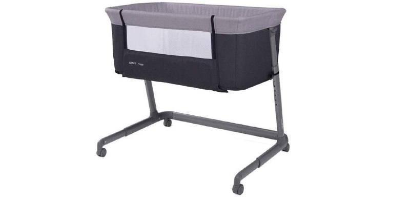 🫧  Cosco Kids, Berço Co-bed Pluggy, 0 a 9kg, Cinza Escuro