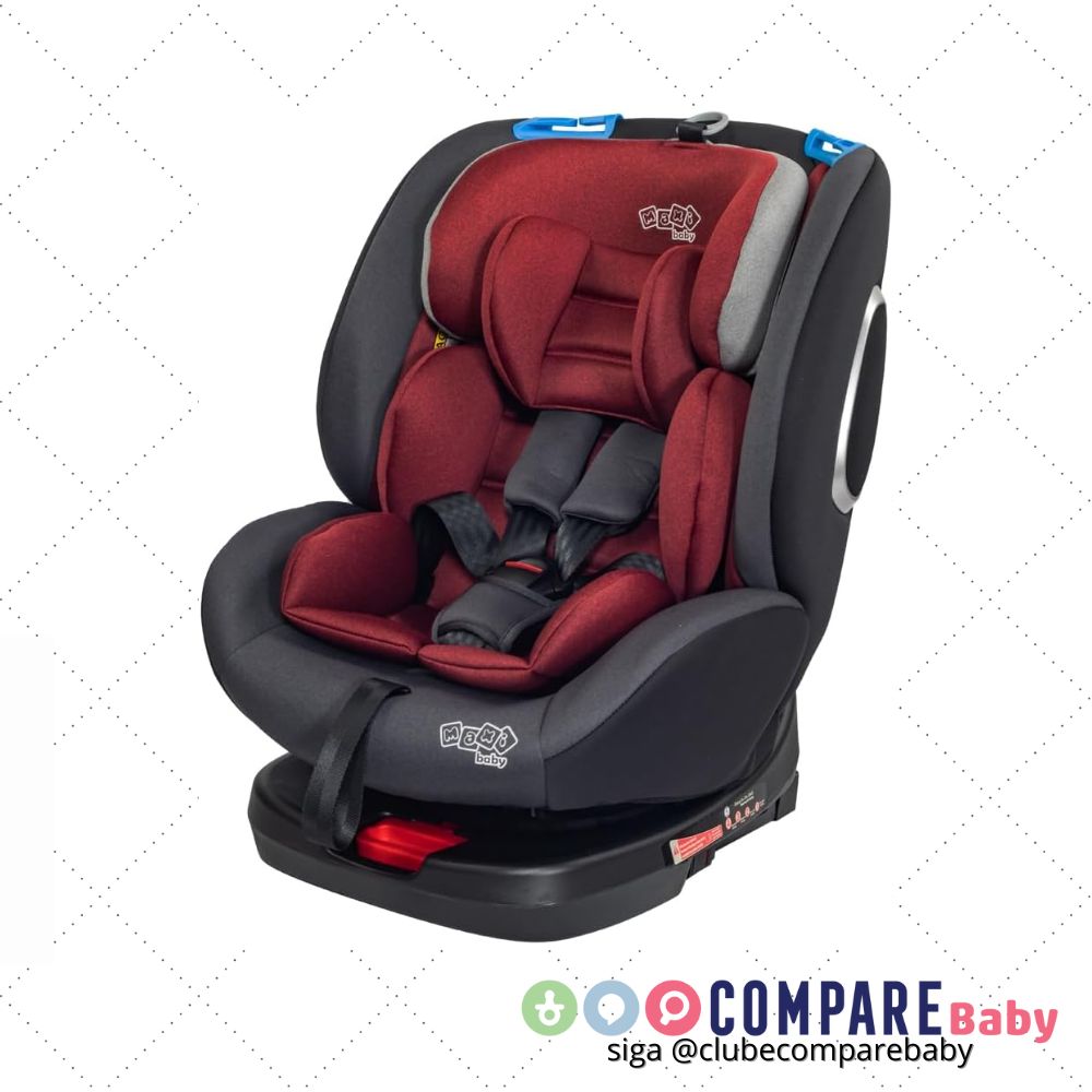 😍 Cadeira de Carro infantil Max360 Isofix 36kgs Maxi Baby (Vermelho)
