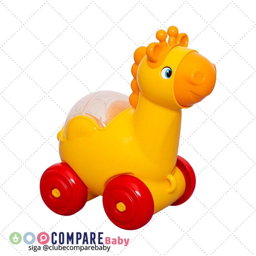 😍 Mercotoys Brinquedo para Bebês Baby Fofo Girafa Multicor