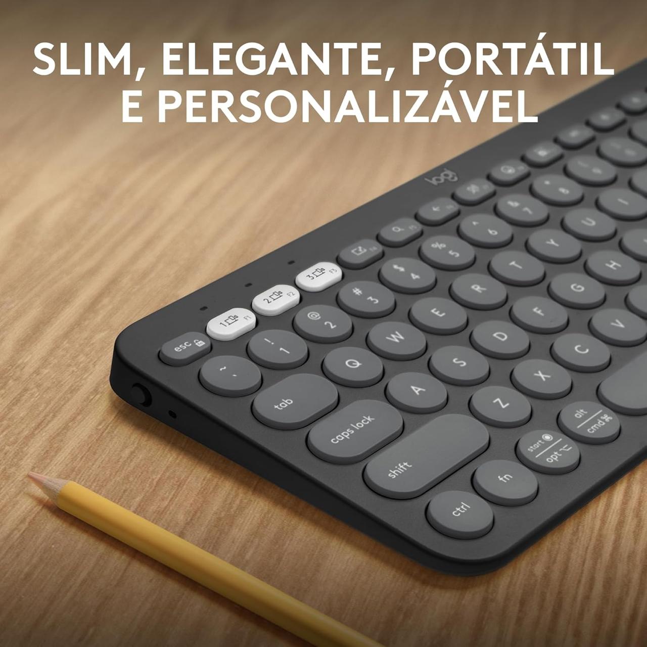 ⌨️ COMPACTO E MULTIDISPOSITIVO
