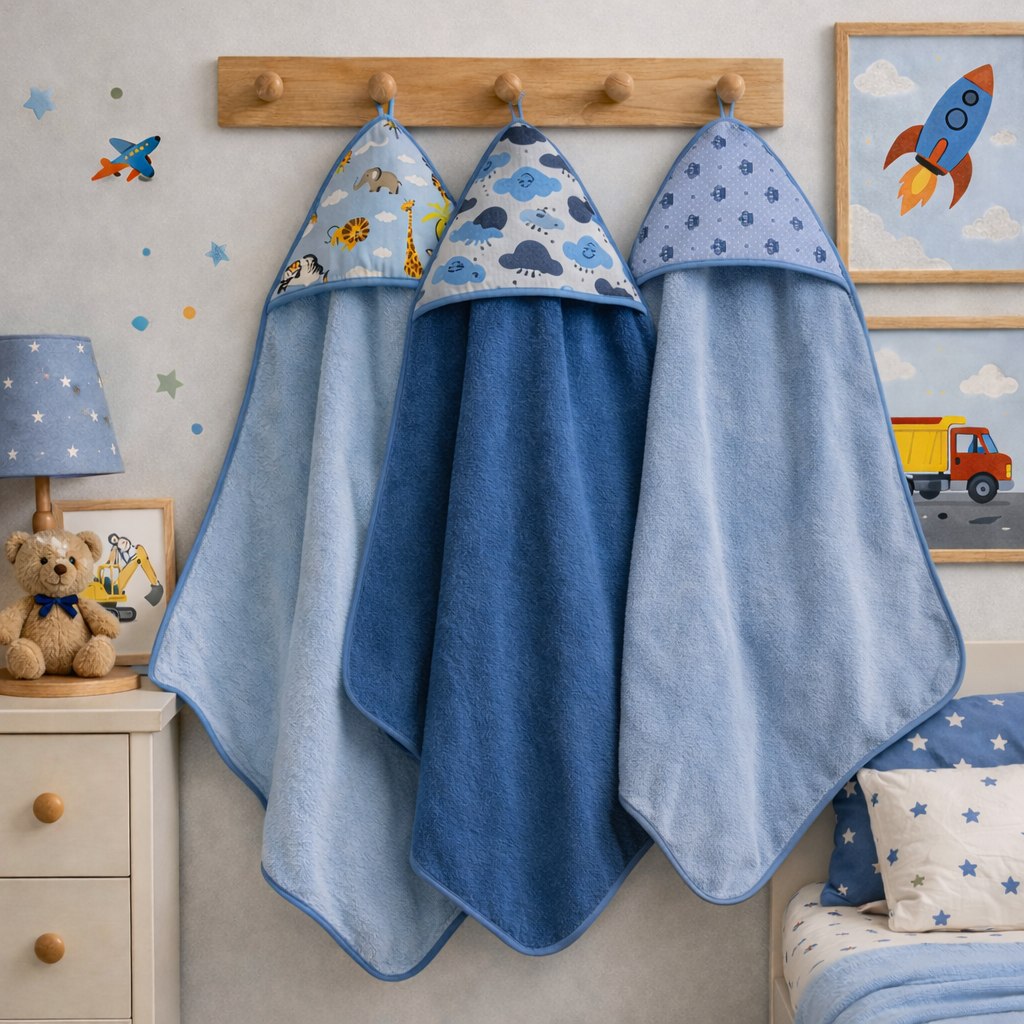 🛍️ Kit 3 unidades Toalha De Banho Bebe Soft Infantil Dupla Face Com Capuz Forrado com Fra