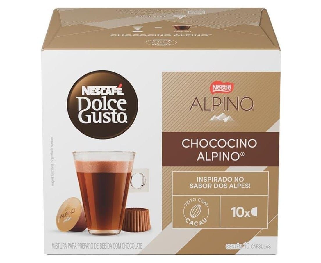Café Em Cápsula Dolce Gusto Nescafé  Dolcegusto Alpino Tradicional 10 Unidades 178g