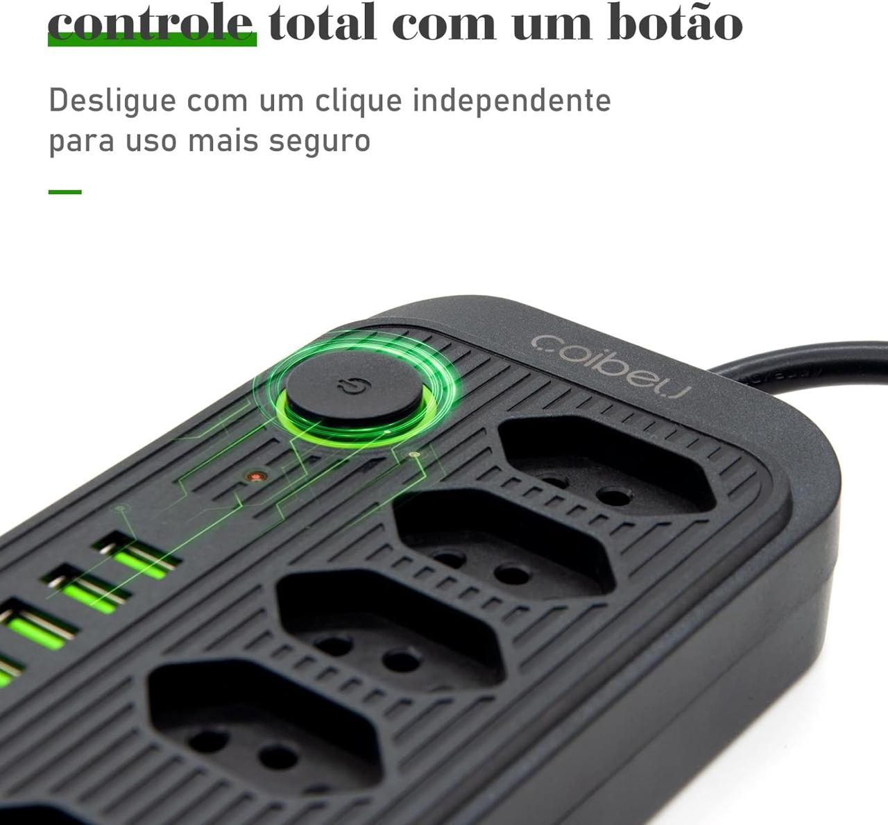 MAIS TOMADAS E CONEXÕES EM UM SÓ LUGAR
