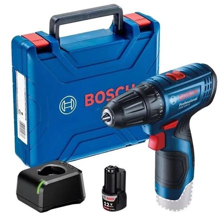 🔩Parafusadeira e Furadeira à Bateria 12V GSR 120-LI com 1 Bateria e Maleta BOSCH Bivolt