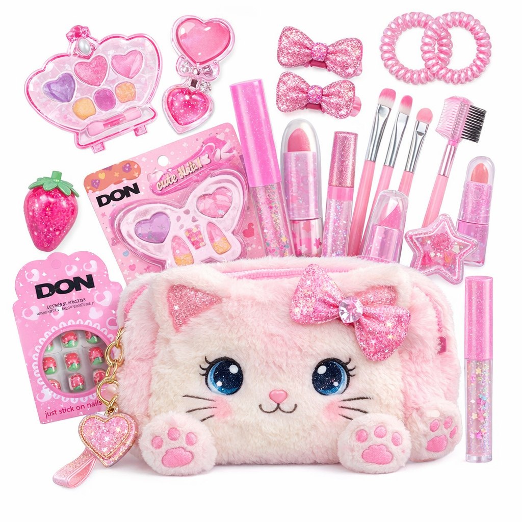 🛍️ Conjunto de Maquiagem Infantil para Meninas Necessaire Blogueirinha
