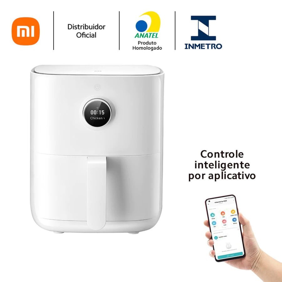 🍗 Air Fryer Inteligente 3,5 Litros 1500W 7 Funções Xiaomi