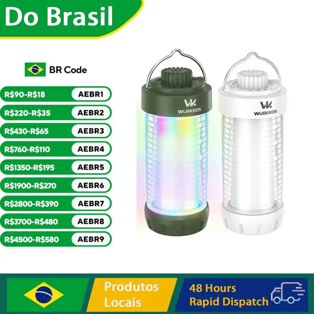 Wurkkos CL01 Mini - Lanterna LED 360° RGB 550 Lumens | Bateria 21700 Recarregável | Power
