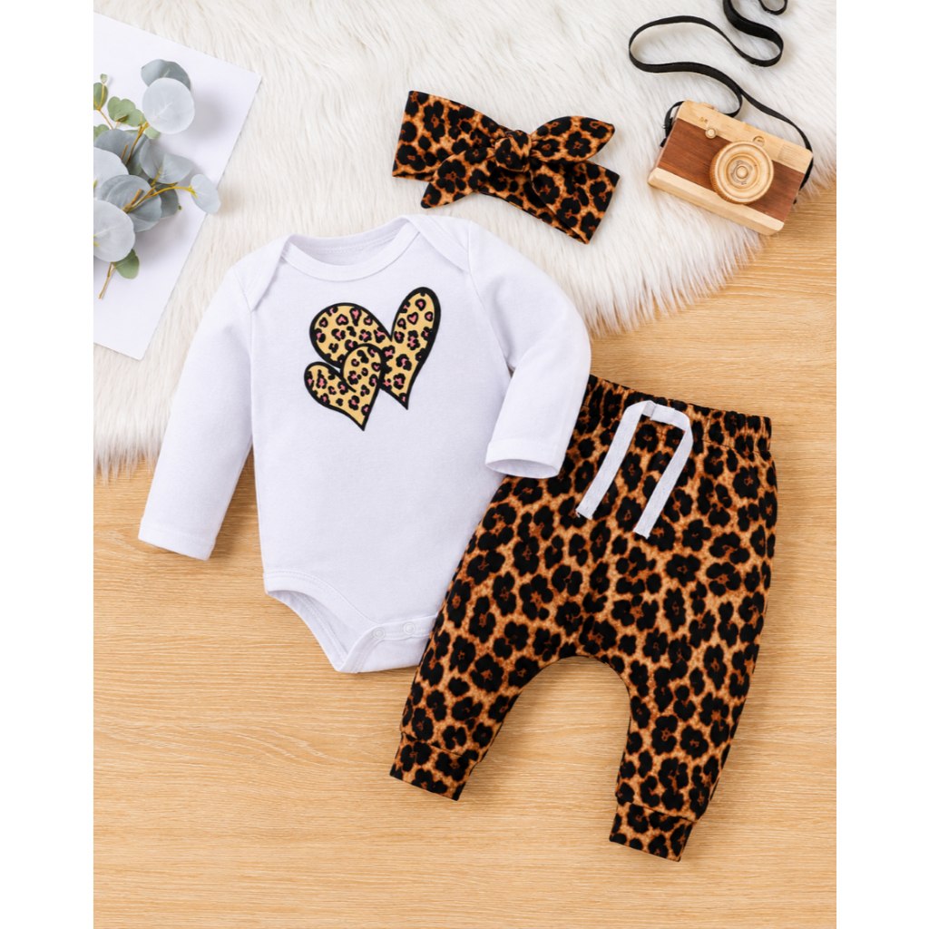 🛍️ conjunto bebe menina oncinha inverno frio roupa roupinha P M G Mini diva estampado com