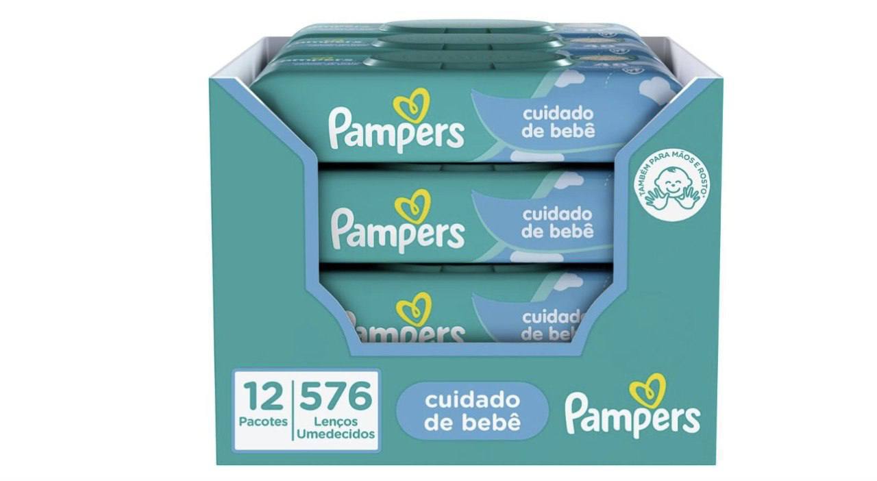 🫧 Lenços Umedecidos Pampers Cuidado de bebê, 576 Unidades