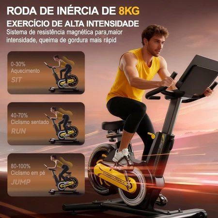 🚴 Bicicleta Spinning Magnética Suporte 180kg