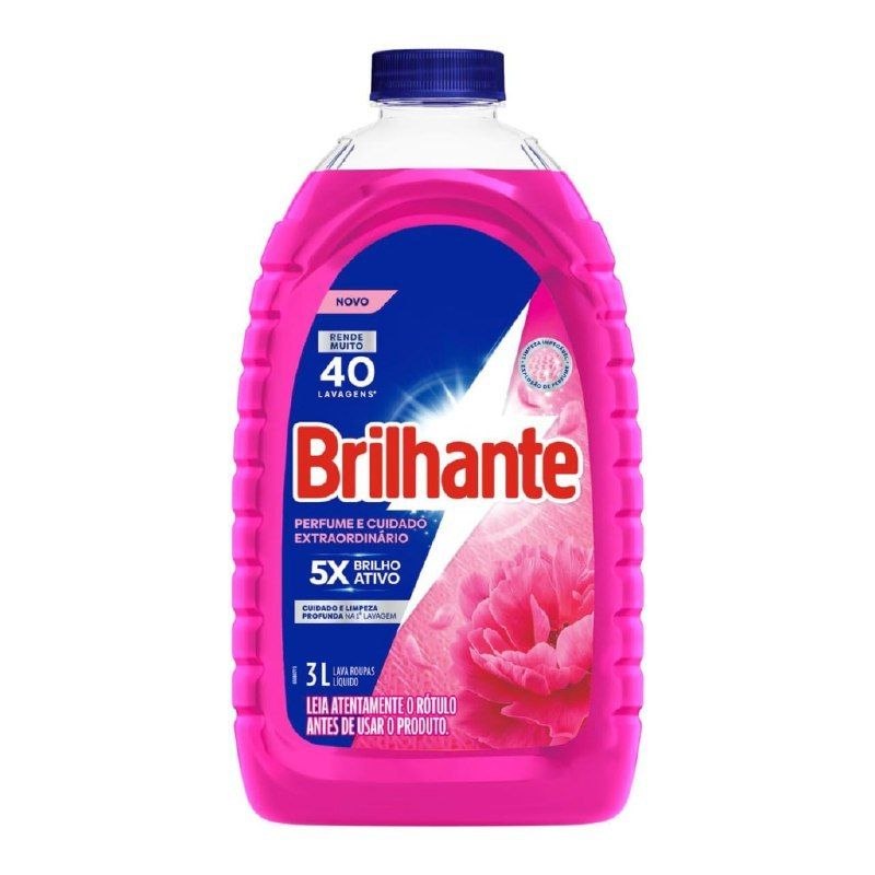Brilhante Sabão Líquido Perfume e Cuidado Extraordinário 3L