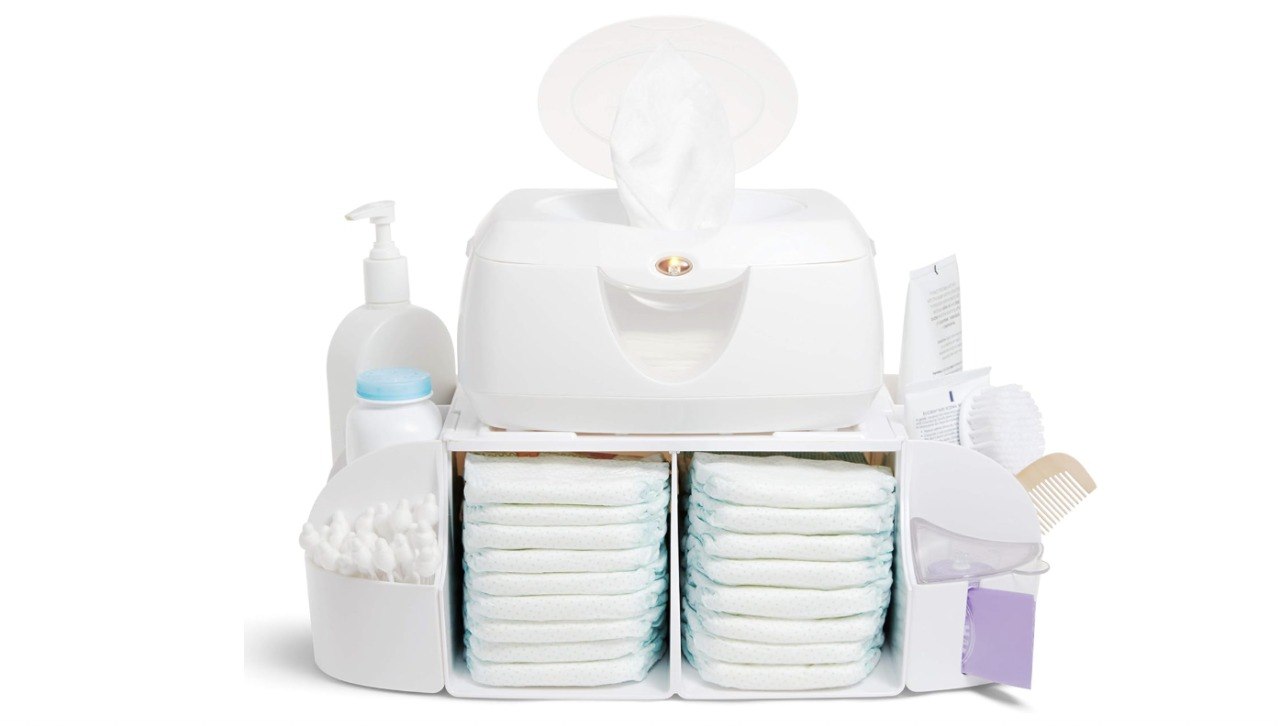 🫧 Organizador para troca de fraldas Munchkin, branco