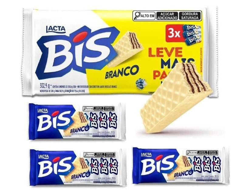 Bis Branco - Kit com 3 unidades de 100,8g