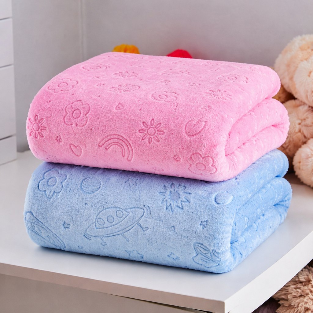 🛍️ manta 3d cobertinha de bebe menina e menino personalizada antialérgica soft extra maci