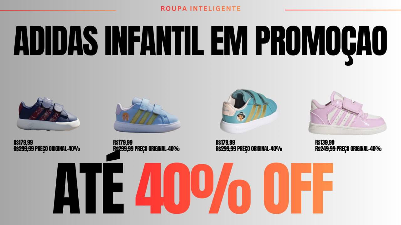 🔴🚨 ADIDAS | Calçados infantis em oferta