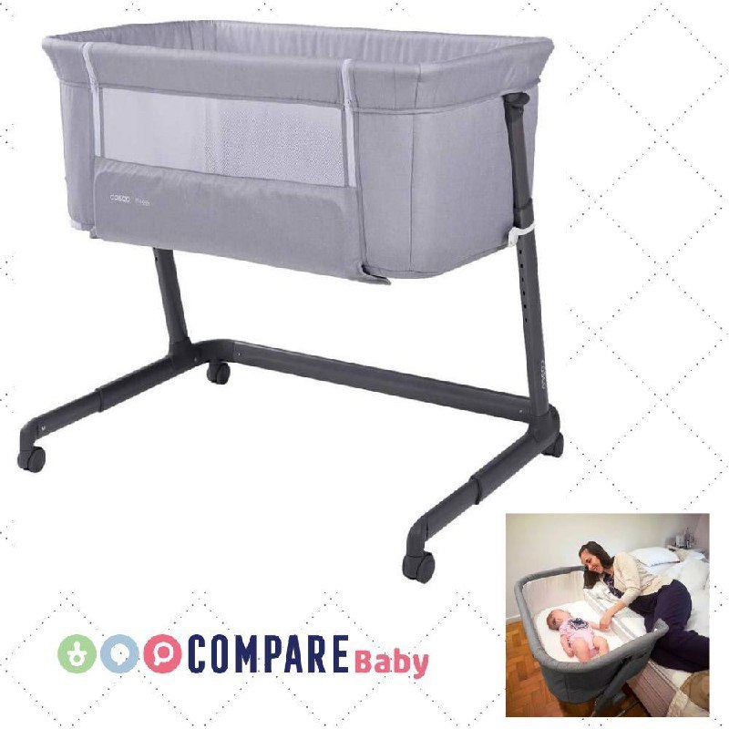 😍 Berço Co-bed Pluggy Cinza Claro, Cosco