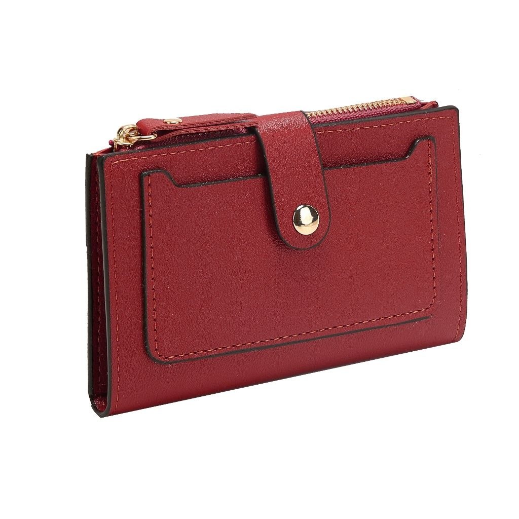 - Nova Moda Mulheres De Porta-Cartões Mini Carteira Ferrolho Coin Purse Bolso Com Zíper ld