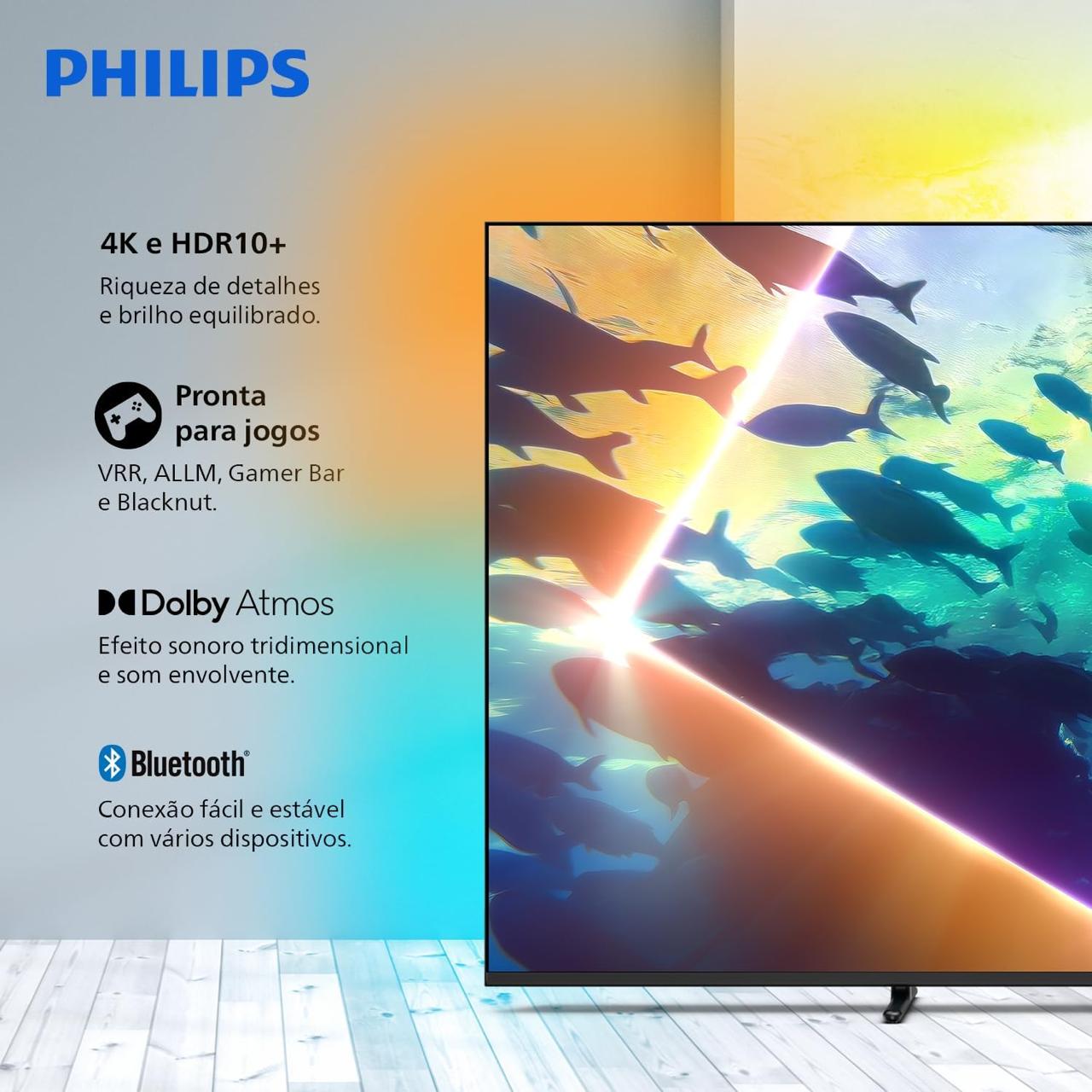 AMBILIGHT E 4K EM UMA TELA GIGANTE DE 65 POLEGADAS