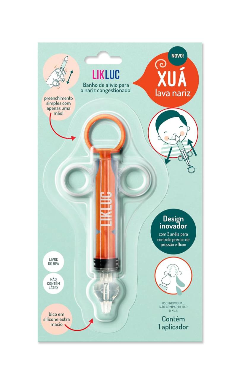 🫧 Likluc Xuá Lava Nariz | Seringa Inteligente para Lavagem Nasal