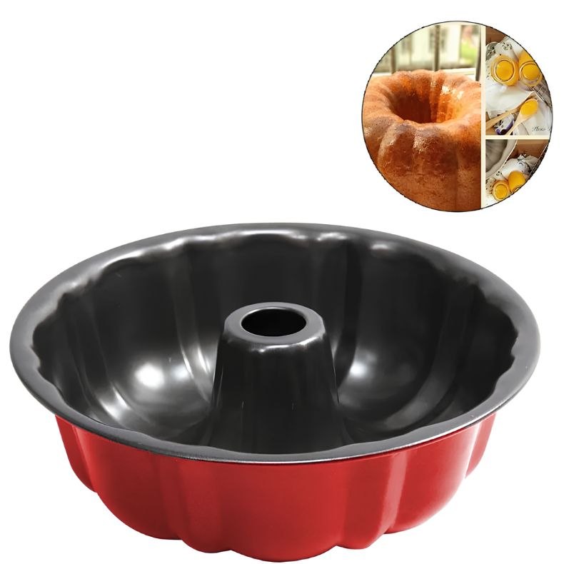- Forma Para Pudim Bolo Com Furo Central Antiaderente 25cm