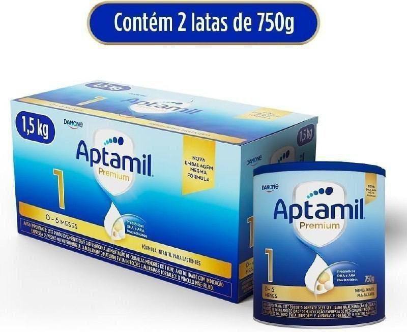 😍 Aptabox Aptamil Premium 1 - 1,5kg (Duas latas de 750g)