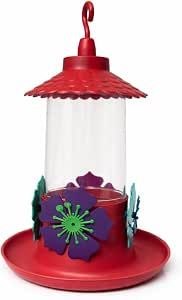Bebedouro para Beija-Flor Premium com Flores Atrativas – Alimentador Durável para Jardim,