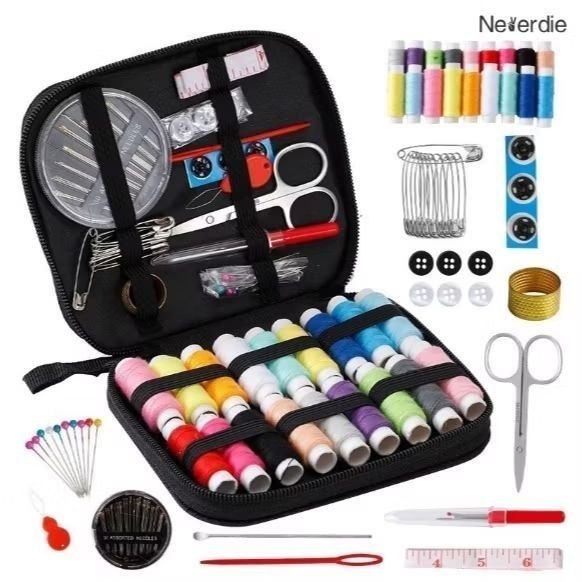 🛍️ Kit De Costura E Linhas Com 27/97 Pecas Completo Com Estojo