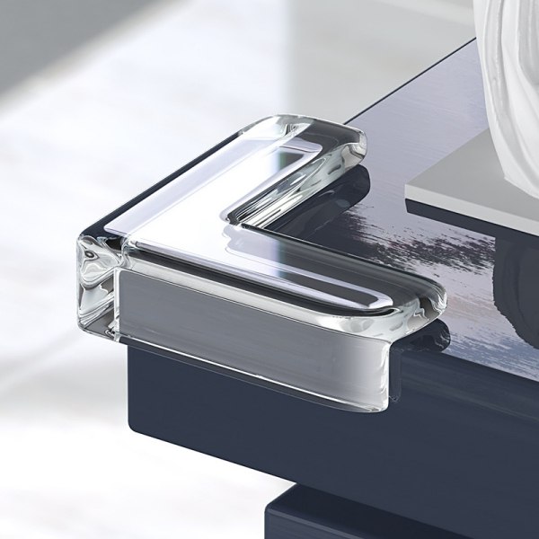 🛍️ Kit 12 Protetor Quina De Mesa Em Silicone Com Adesivo Para Móveis Quarto Cozinha Prom