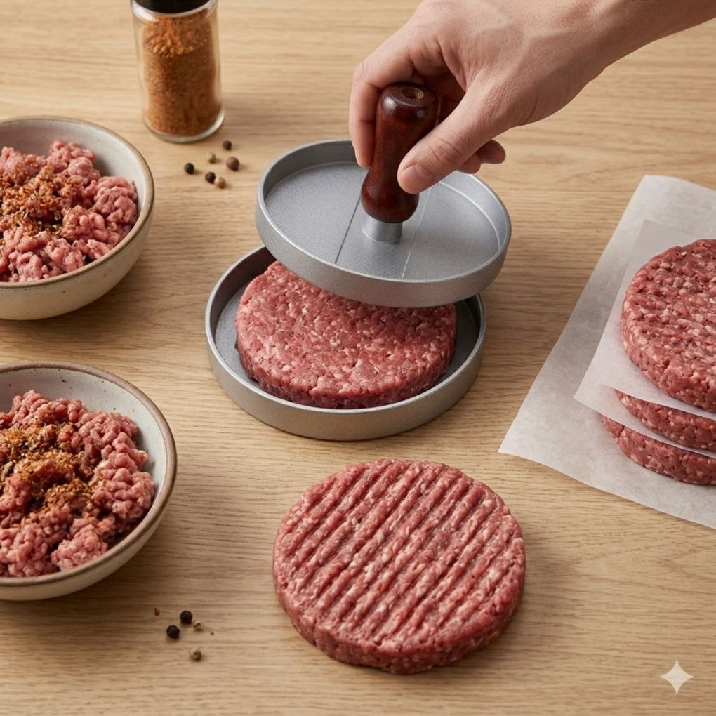 - Molde De Hamburguer Caseiro Artesanal Multiuso 12cm