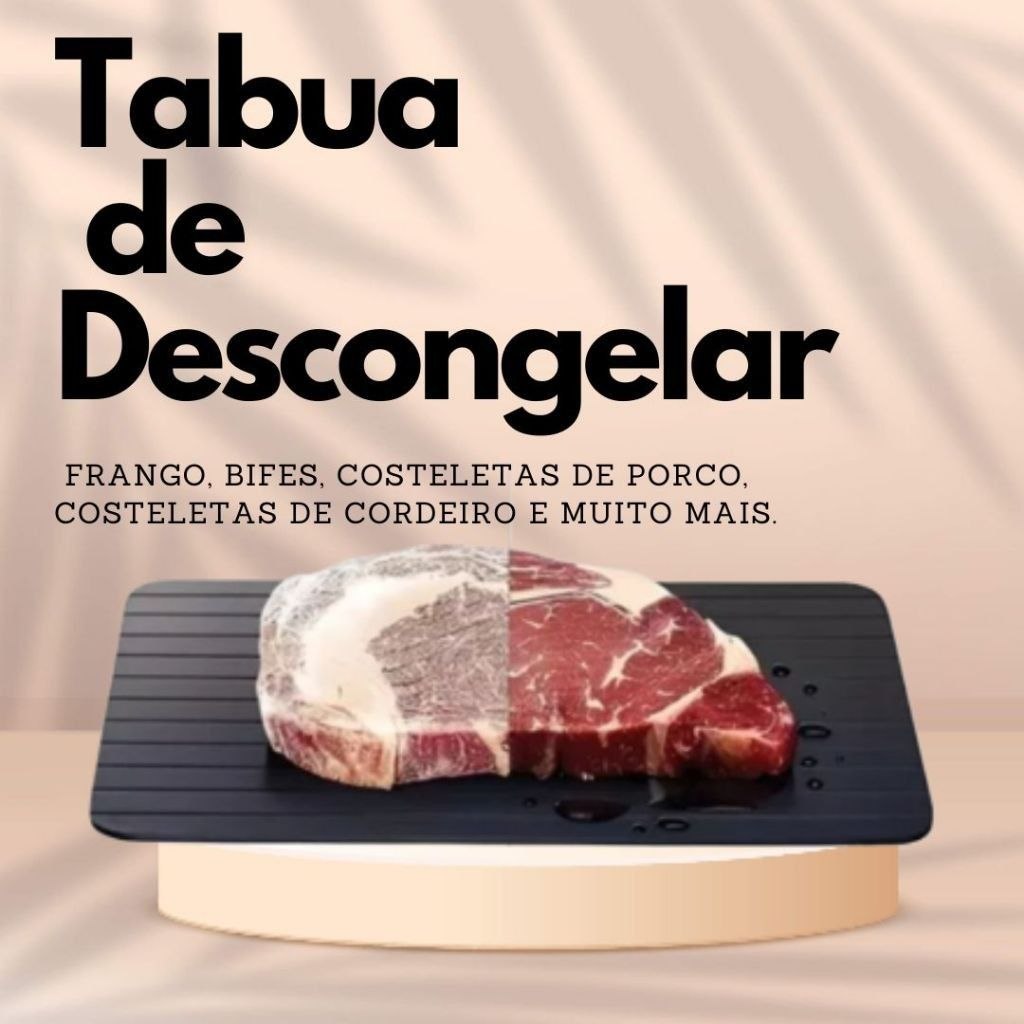 - Tabua Magica Descongelar Rápido Alimentos Super Pratico e Resistente