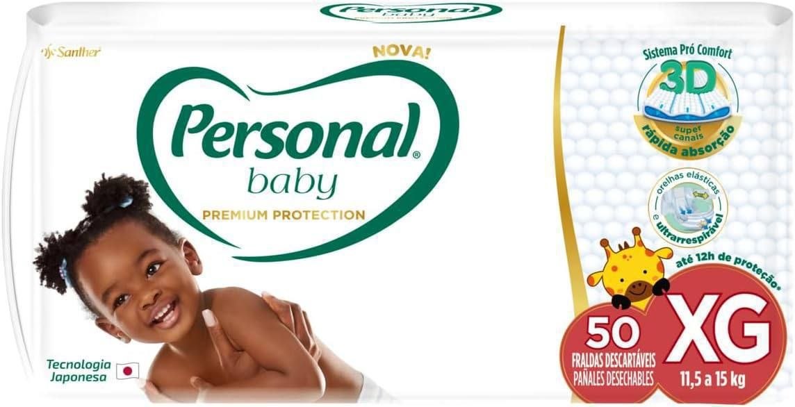 Personal Fralda Baby Premium Protection XG 50 unidades