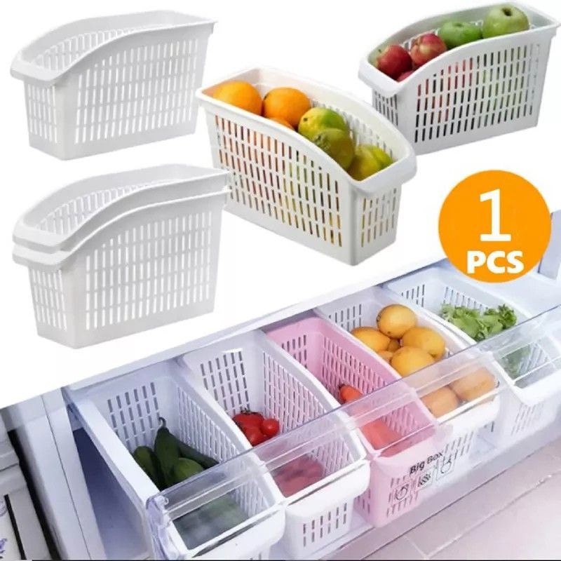 - 1/2/3 Cesto Organizador Cozinha Geladeira Armário