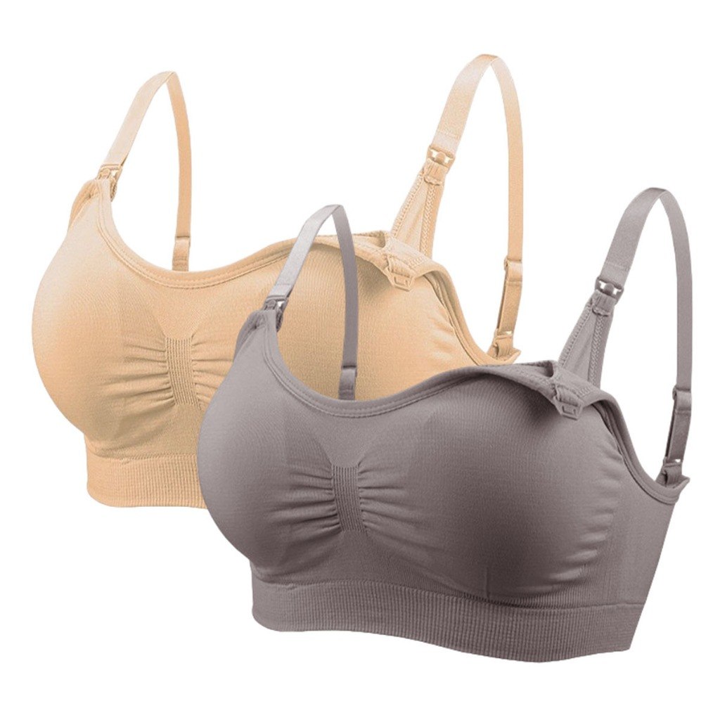 🛍️ Kit 2 Sutiã Amamentação Reforçado Gestante Pós Parto Mãe