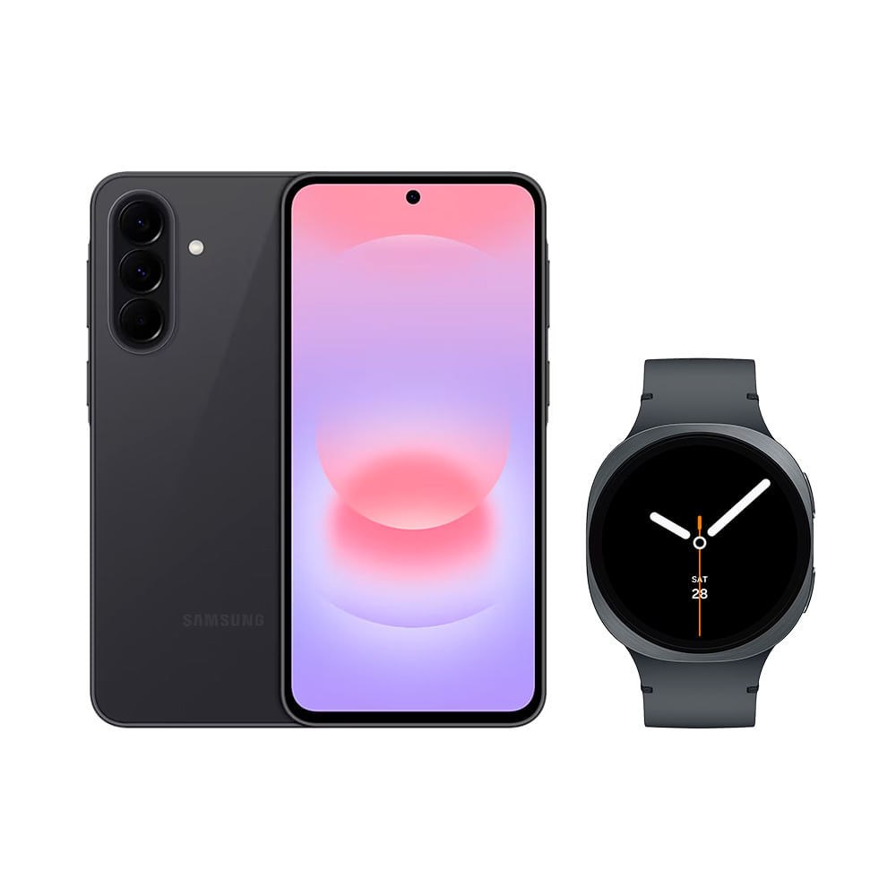🛍️ Galaxy A37 5G (256GB) - Preto + Galaxy Watch8 BT 44mm - Grafite