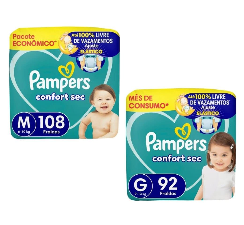 Fralda Pampers Confort Sec