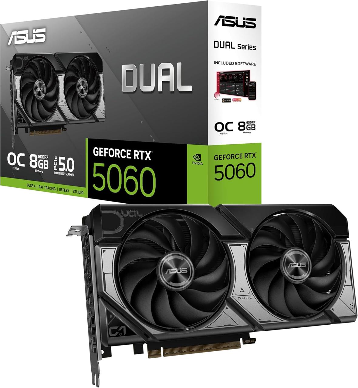 RTX 5060 COM OVERCLOCK E DUAL FAN