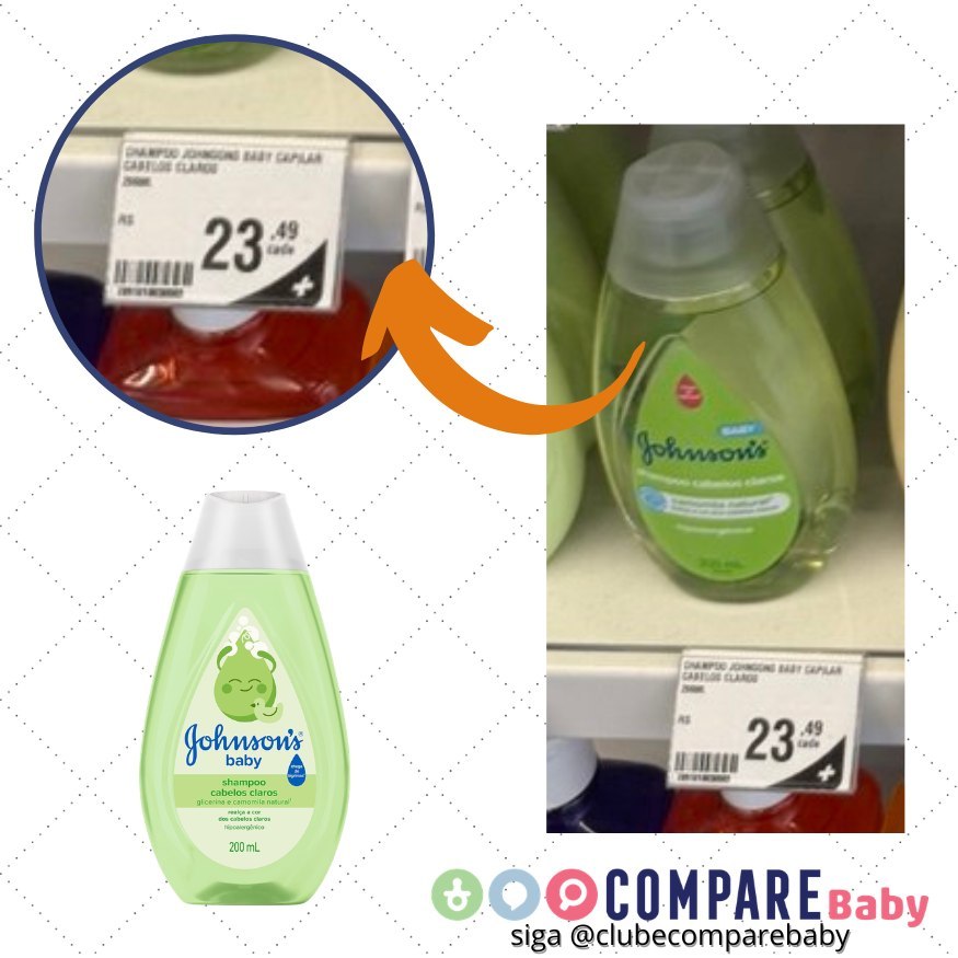 😍 Shampoo Cabelos Claros, Johnson'S Baby, 200 Ml