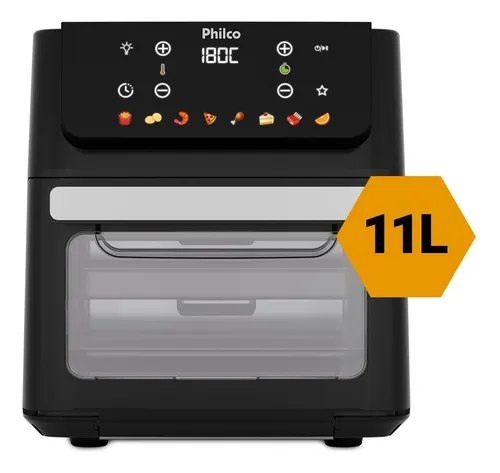 🛍️ Fritadeira Air Fryer Oven 11 Litros 1800w 8 Funções Philco PAF11B
