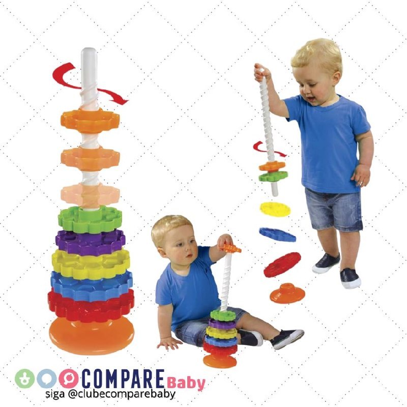 😍 Giro Mágico Infantil Viva Brincar 8 Peças Dismat